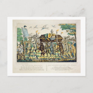 Carte Postale La procession du chasseur, vers 1850 (lumière colo