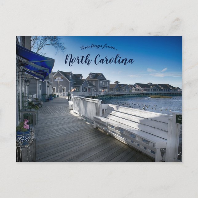 Carte Postale La promenade des banques extérieures Caroline du N (Devant)
