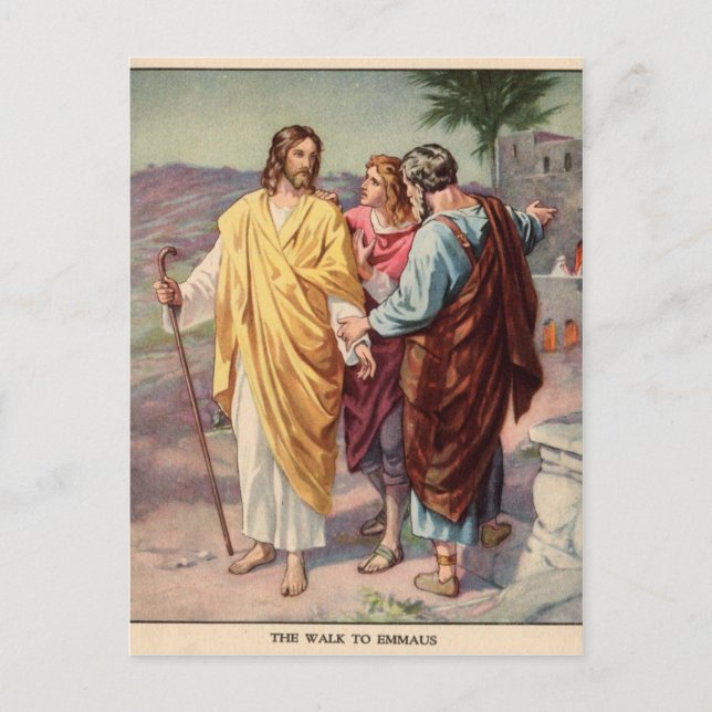 Carte Postale La promenade vers emmaus (Devant)
