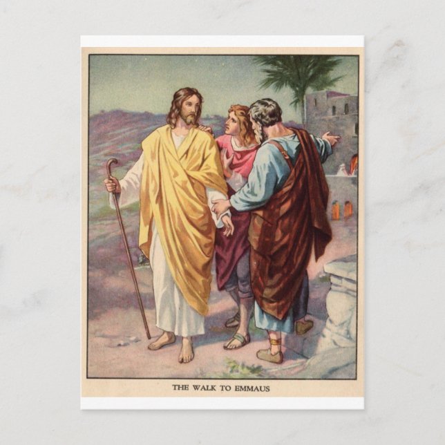 Carte Postale La promenade vers emmaus (Devant)