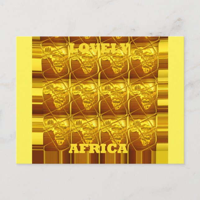 Carte Postale La promesse dorée de l'Afrique (Devant)