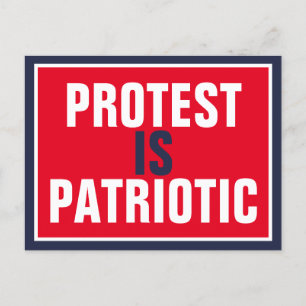Carte Postale La protestation est patriotique