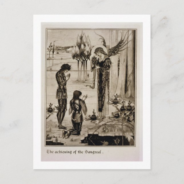 Carte Postale La réalisation du Sangreal, du Morte d'Ar (Devant)