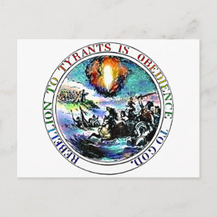 Carte Postale La rébellion aux tyrans est l'obéissance à Dieu