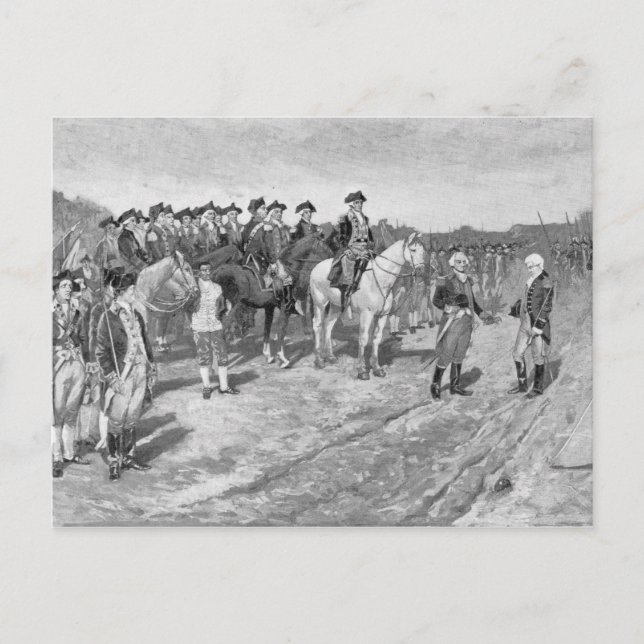 Carte Postale La reddition de Cornwallis à Yorktown (Devant)