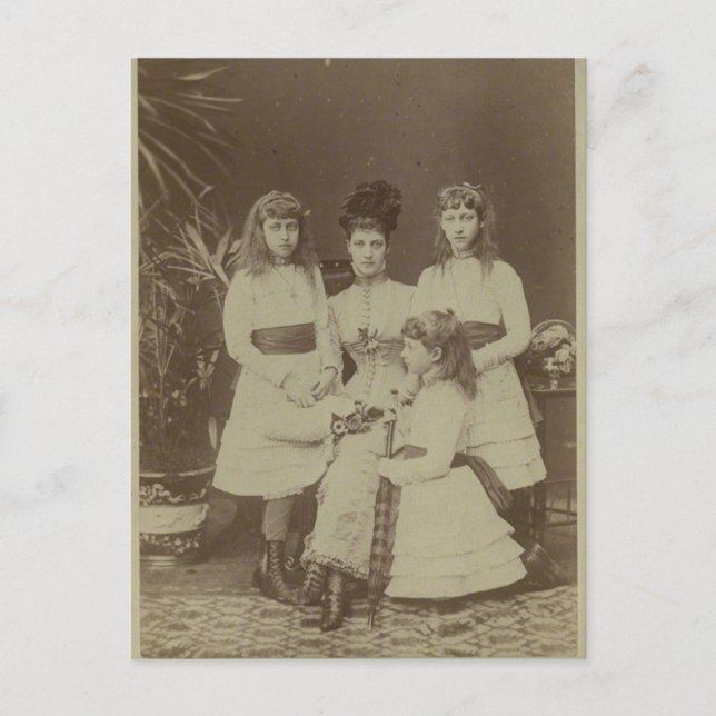 Carte Postale La reine Alexandra avec ses filles #010UK (Devant)