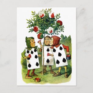 Carte Postale La Reine des Coeurs Cardmen Peindre ses Roses