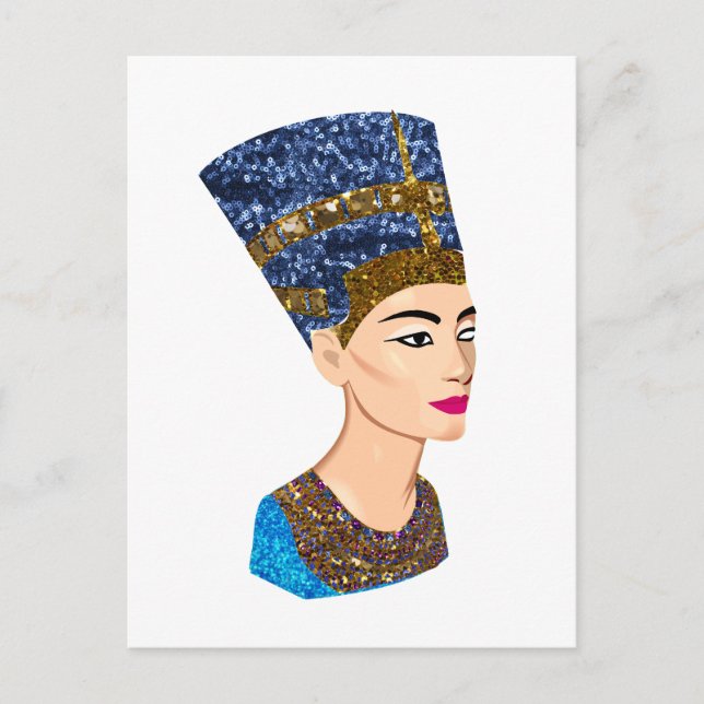 Carte Postale la reine égyptienne nefertiti (Devant)