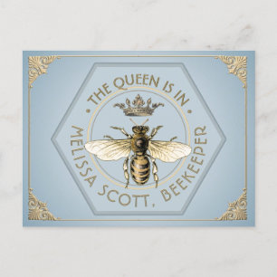 Carte Postale LA REINE EST DANS - Apiary Apiary Queen Bee