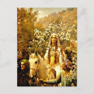 Carte Postale La reine Guinevere's Maying