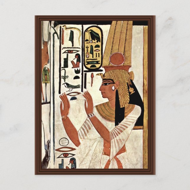 Carte Postale La Reine Nefertari Dans Le Stand De Prière Par Mal (Devant)