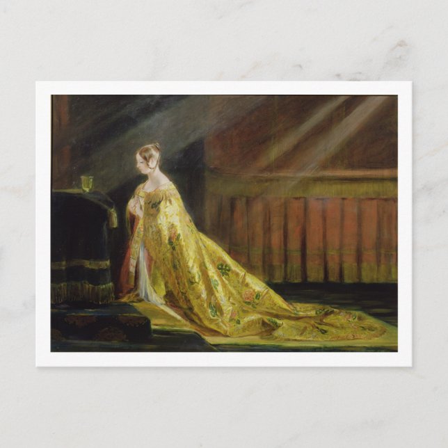 Carte Postale La reine Victoria dans sa robe de couronnement, 18 (Devant)