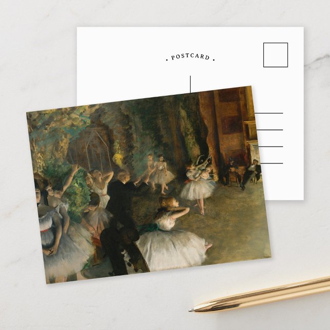 Carte Postale La répétition du ballet sur scène | Edgar Degas (Créateur téléchargé)