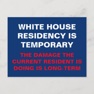 Carte Postale La résidence de la Maison Blanche est une résistan