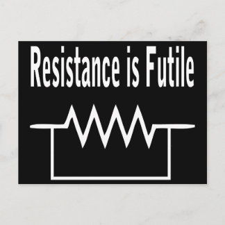 Carte Postale La résistance est inutile