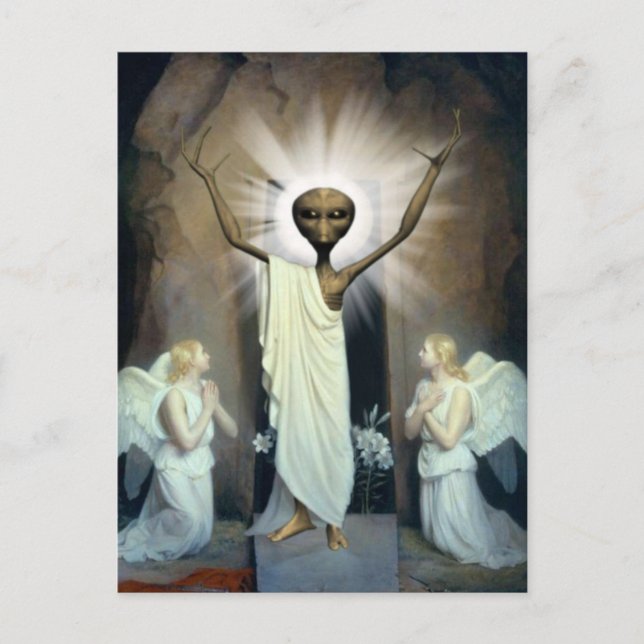 Carte Postale La Résurrection De Jésus Alien (Devant)
