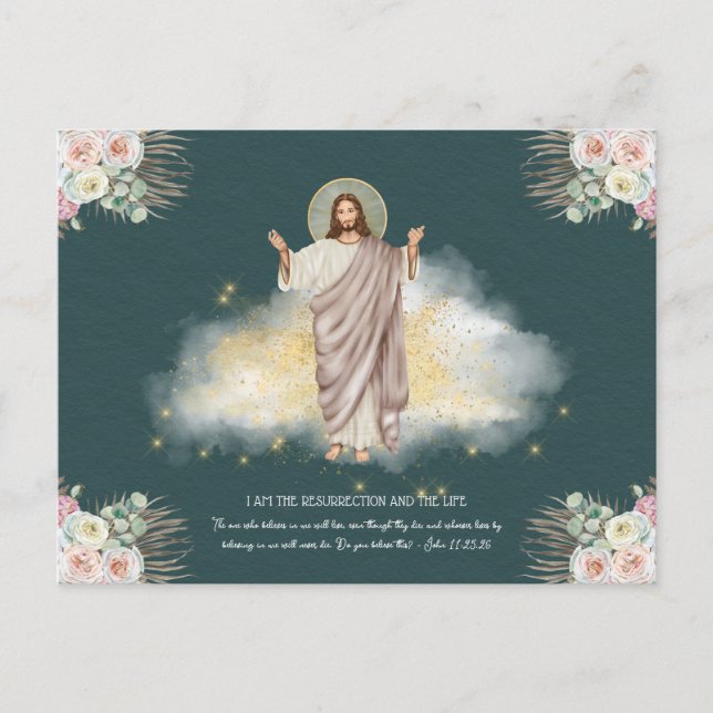 Carte Postale La Résurrection de Jésus-Christ - Pâques (Devant)
