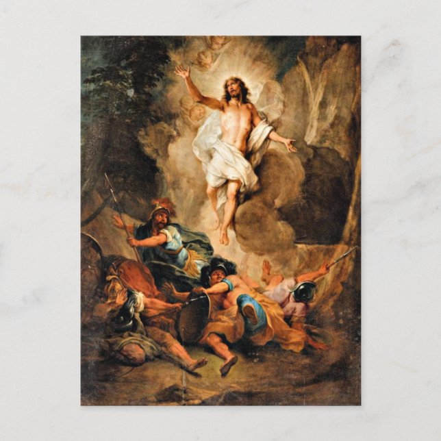 Carte Postale La Résurrection du Christ, peinture d'art (Devant)