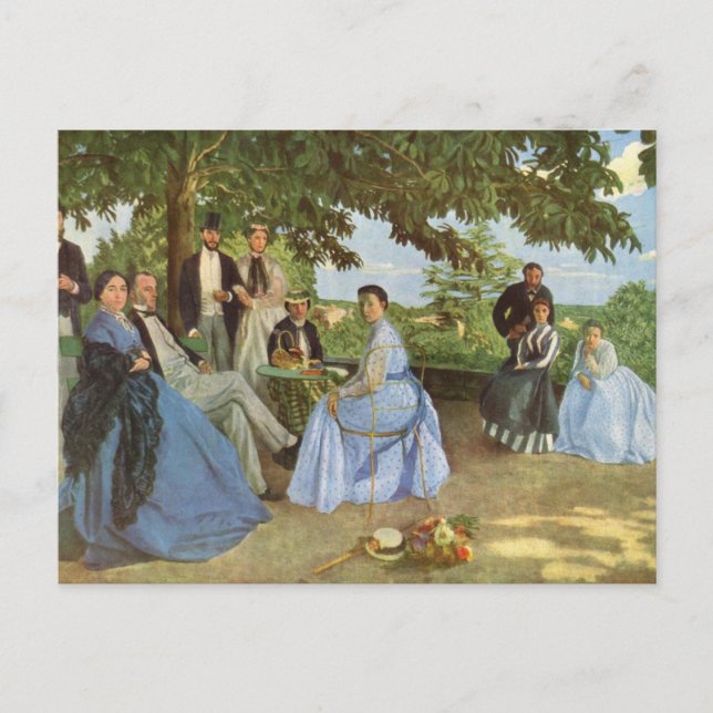 Carte Postale La Réunion familiale de Frédéric Bazille (Devant)