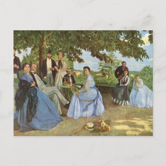 Carte Postale La Réunion Familiale, Frederick Bazille (Devant)