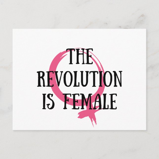 Carte Postale La révolution est féminine (Devant)
