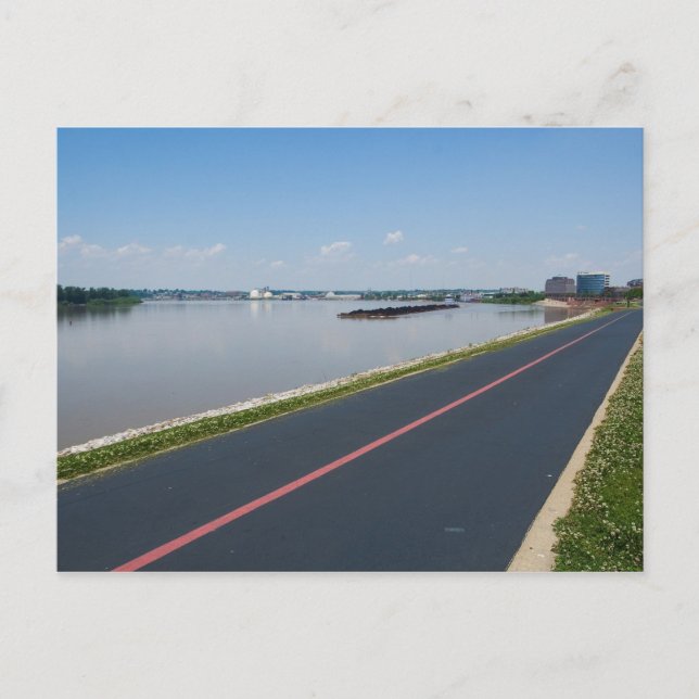 Carte Postale La rivière Ohio à Evansville, Indiana (Devant)