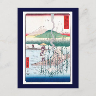 Carte Postale La rivière Sagami, Hiroshige, Art fin japonais