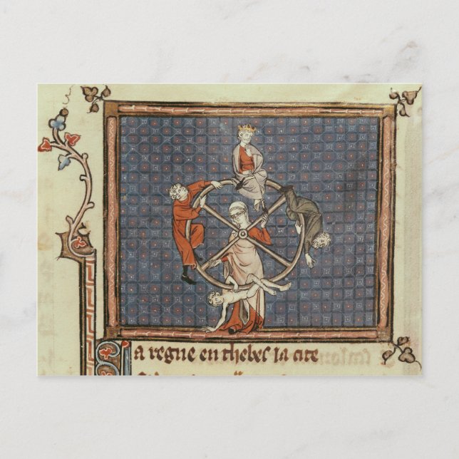 Carte Postale La Roue de la Fortune, d'Ovide Moralize (Devant)