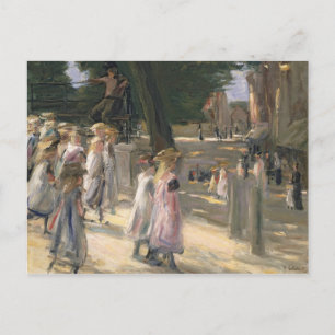 Carte Postale La route de l'école à Edam