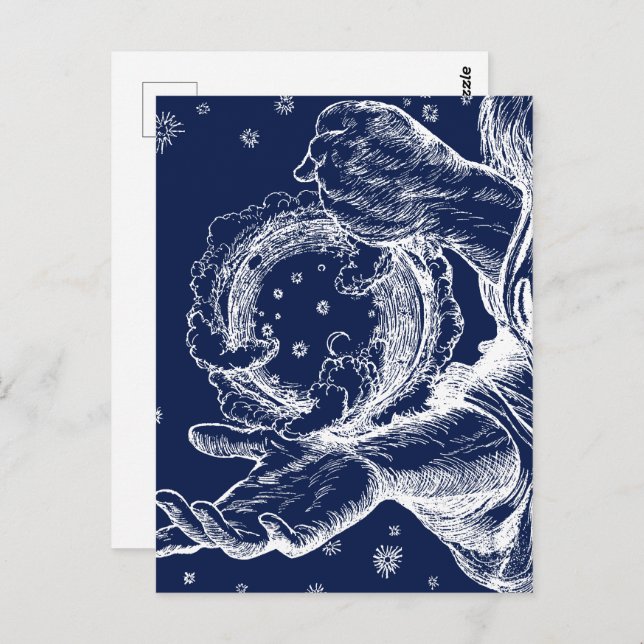 Carte Postale La Rubaiyat de la création d'Omar Khayyam (Devant / Derrière)