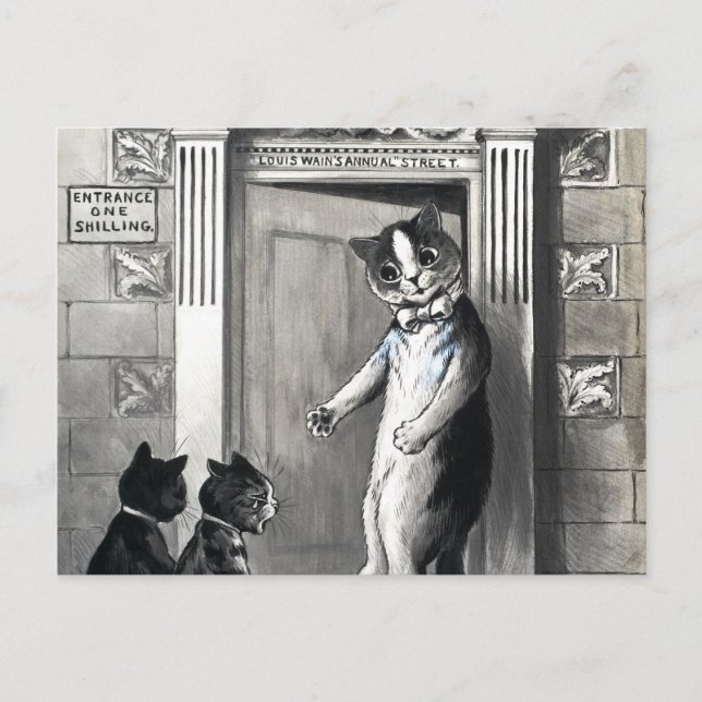 Carte Postale La rue annuelle de Louis Wain par Louis Wain (Devant)