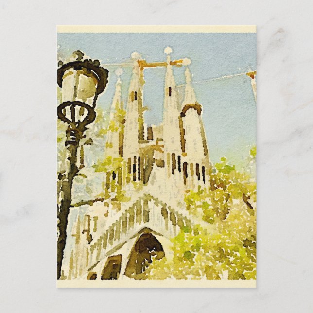 Carte Postale La Sagrada Familia (Devant)