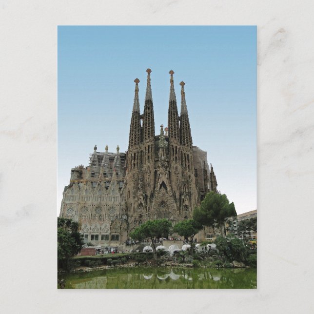 Carte Postale La Sagrada Familia, Barcelone, Espagne (Devant)