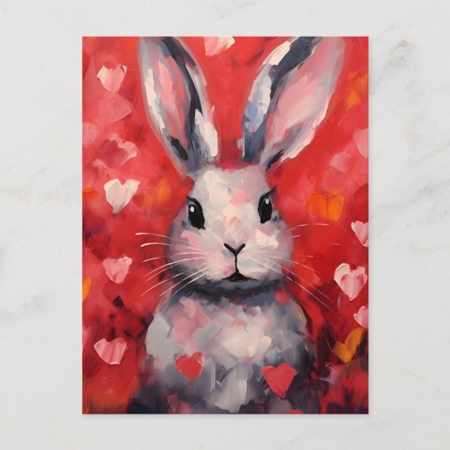 Carte Postale La Saint-Valentin de Bunny (Devant)