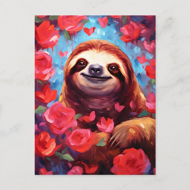 Carte Postale La Saint-Valentin de la paresse (Devant)