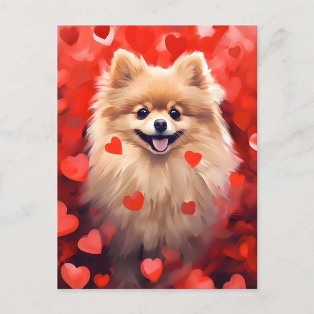 Carte Postale la Saint-Valentin du Poméranie (Devant)