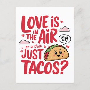 Carte Postale La Saint-Valentin L'amour est dans l'air ou est-ce