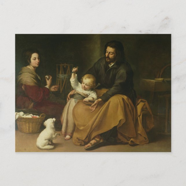 Carte Postale La Sainte Famille avec le Petit Oiseau, c.1650 (Devant)