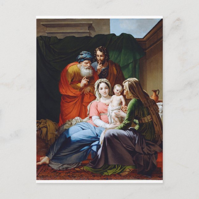 Carte Postale LA Sainte Famille Étendue. (Devant)