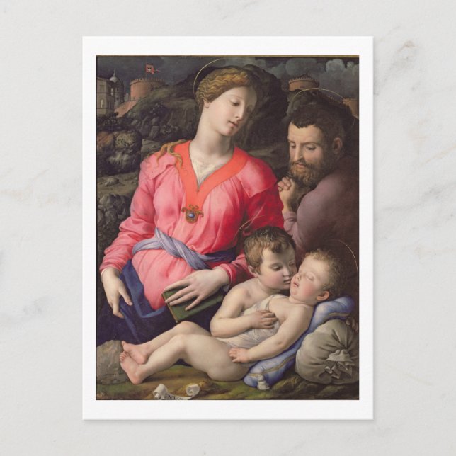 Carte Postale La Sainte Famille Panciatichi, c.1530-32 (huile su (Devant)