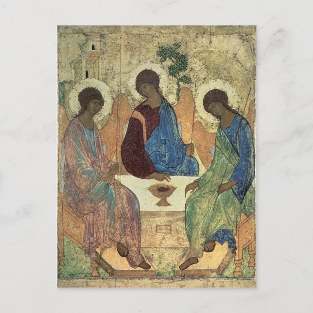 Carte Postale La Sainte Trinité, années 1420 (Devant)