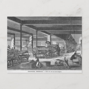 Carte Postale La salle des imprimeries