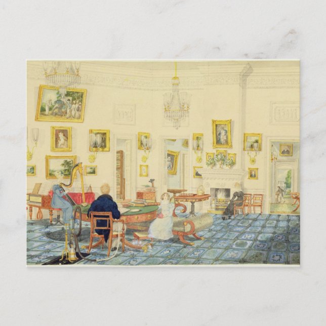 Carte Postale La salle d'hiver dans la maison de l'artiste à Pat (Devant)
