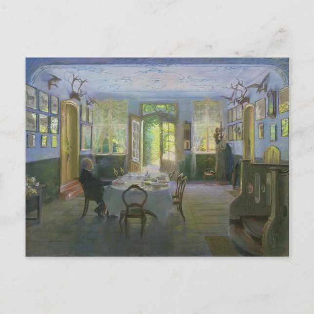 Carte Postale La Salle du Manoir à Waltershof, 1894 (Devant)