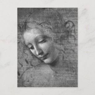Carte Postale La Scapigliata par Leonardo da Vinci