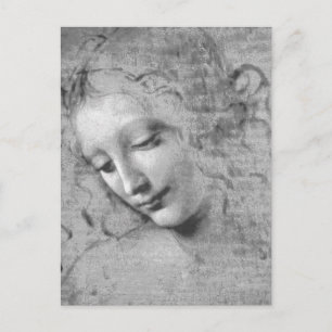 Carte Postale La Scapigliata par Leonardo da Vinci