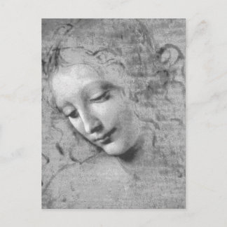 Carte Postale La Scapigliata par Leonardo da Vinci