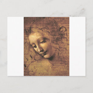 Carte Postale La Scapigliata par Leonardo da Vinci