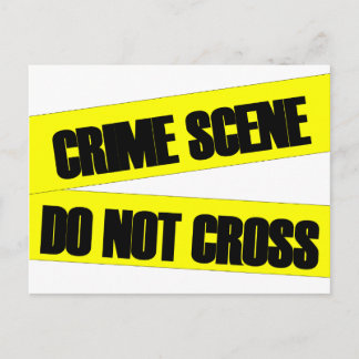 Carte Postale La scène de crime ne traverse pas