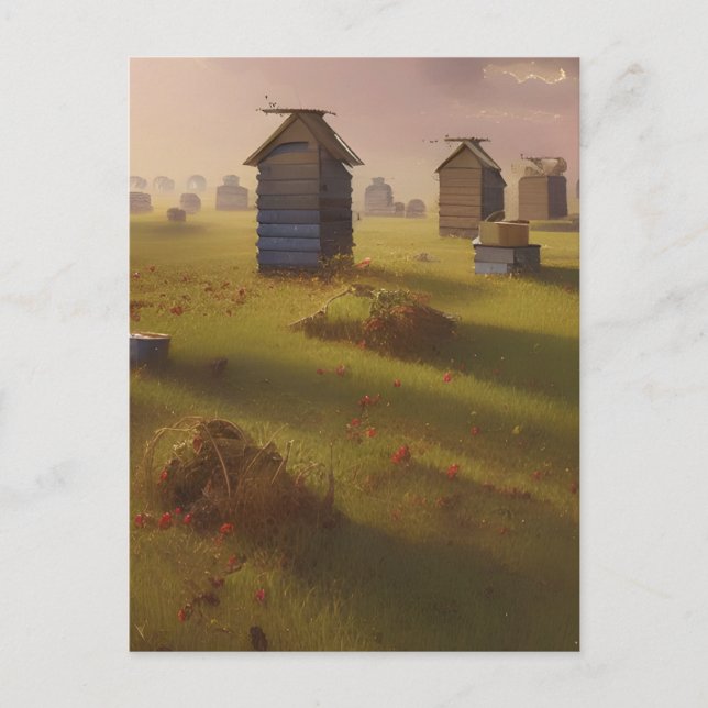 Carte Postale La scène de l'art pastoral des ruches (Devant)